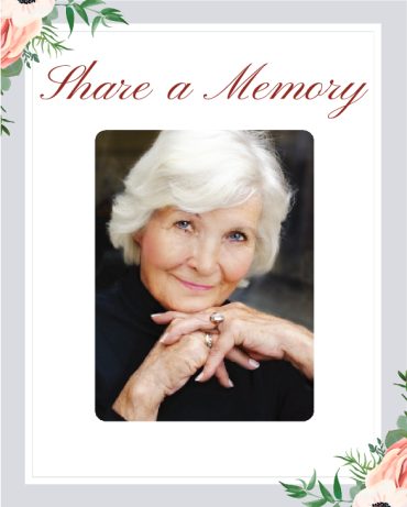 Funeral Program Share a Memory 1070
