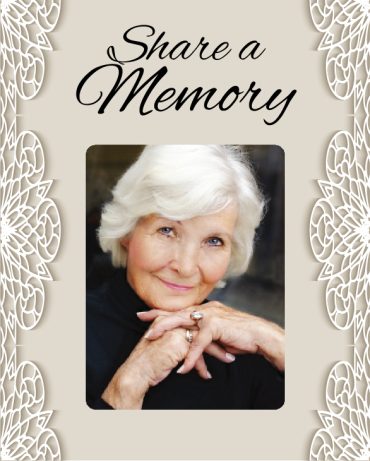 Funeral Program Share a Memory 1078