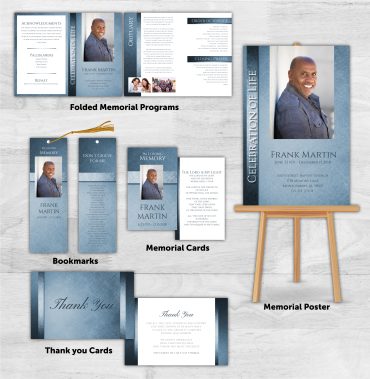 Memorial Package Light Blue & Gray Theme