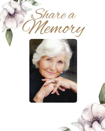 Funeral Program Share a Memory 1081