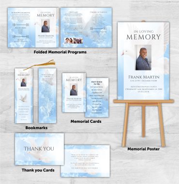 Memorial Package Pigeon & Sky Theme