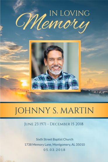 Funeral Program Poster 1092