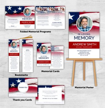 Memorial Package USA Flag Theme