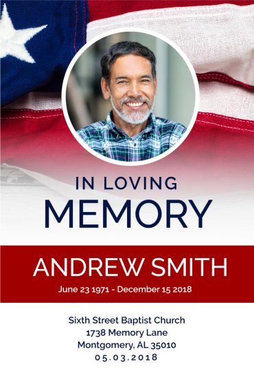 Funeral Program Poster 1094
