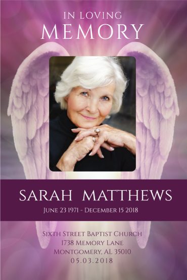 Funeral Program Poster 2006