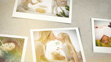 Funeral Memorial Slideshow Scattered Photos Theme