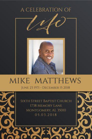 Funeral Memorial Poster 2005