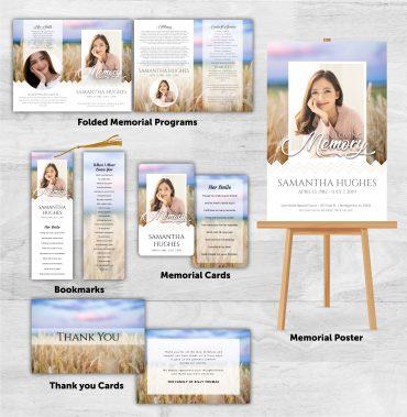 Memorial Package Field of Grains Theme