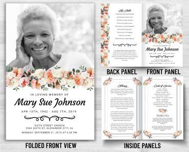 View One Of Many Custom Memorial Print Designs