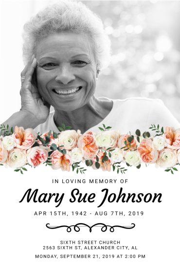 Funeral Memorial Poster 2036