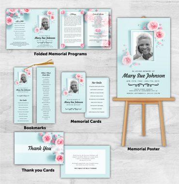 Memorial Package Pink Rose Theme