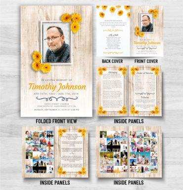 In Loving Memory Obituary Memorial Cards