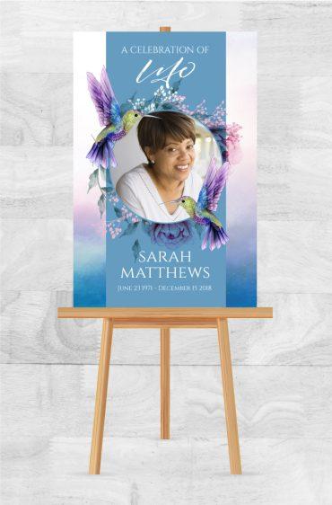 Memorial Poster for Funeral Bird