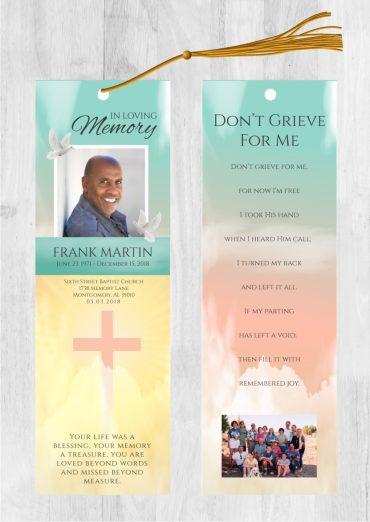 Funeral bookmark 2051