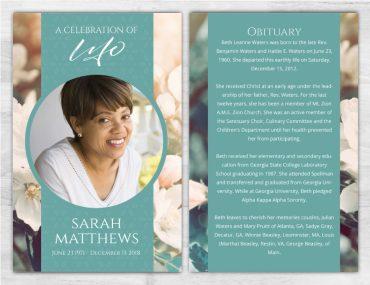 Funeral Brochure Printing Designs