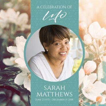 Funeral Program Memorial Fan 1098