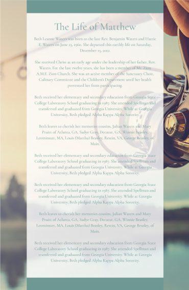 Funeral Program 2018
