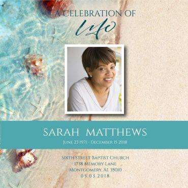 Funeral Program Memorial Fan 2035