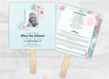 Personalized Funeral Fans