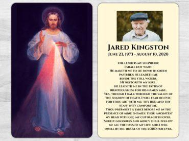 Bright Blessings Memorial Prayer Card