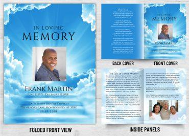 Memorial Card Stairway to Heaven Theme