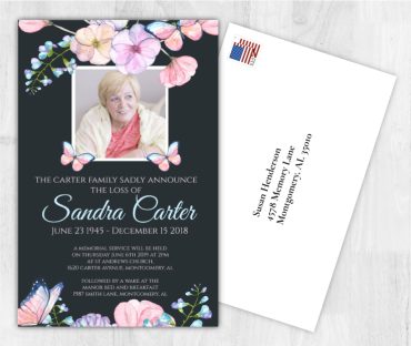 Funeral Announcement Cards