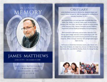 In Loving Memory Memorial Service Program