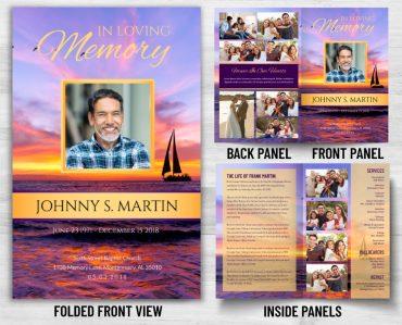 In Loving Memory Custom Funeral Programs