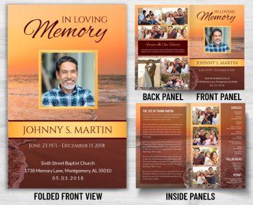 In Loving Memory Funeral Programs