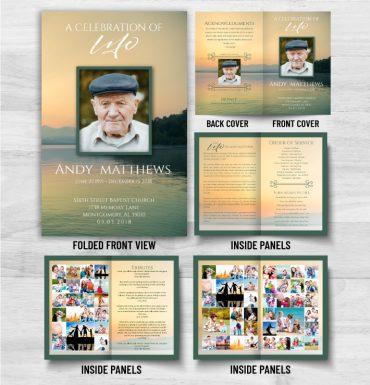 Celebration Of Life Obituary Memorial Cards