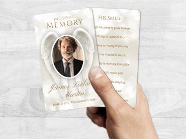 Custom Laminated Memorial Cards