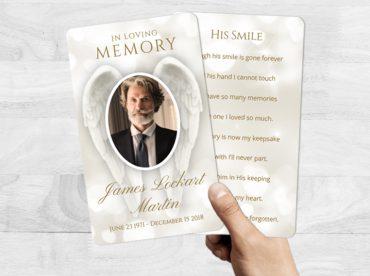 Large Memorial Cards for Deceased