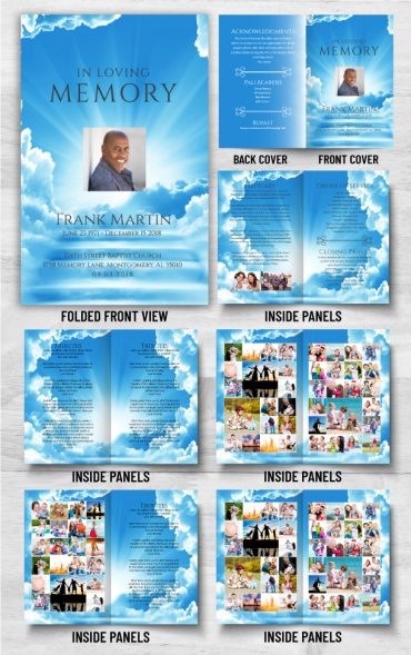 Stairway to Heaven Funeral Program