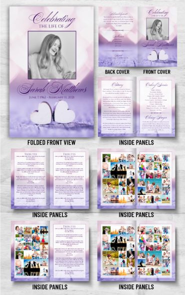 Purple Hearts Funeral Program