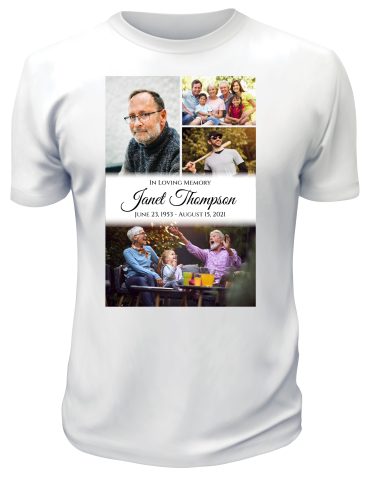 Collage In Loving Memory Tshirt Memorial