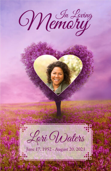 Purple Heart Tree Funeral Program