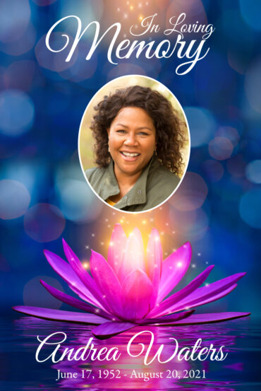 Lotus Flower Funeral Poster