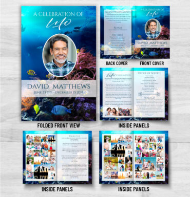 Ocean Life Funeral Program