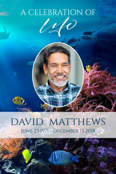Ocean Life Funeral Poster
