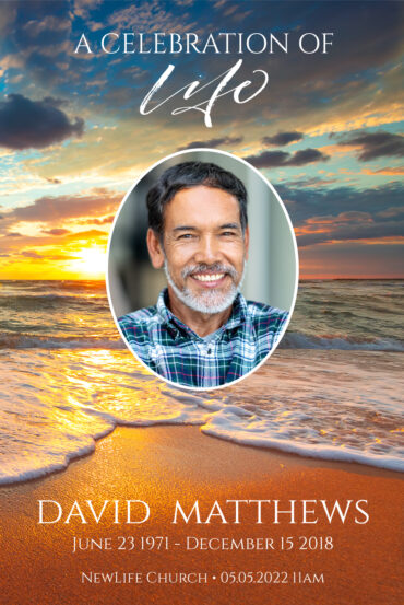 Ocean Beach Funeral Poster