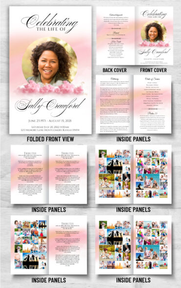 Pink Clouds Funeral Program