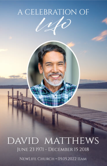 Lake Dock Funeral Program