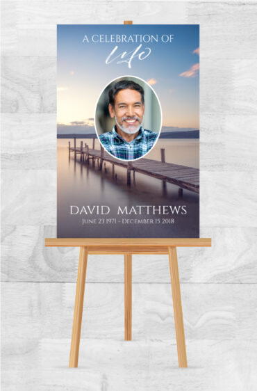 Lake Dock Memorial Easel Poster