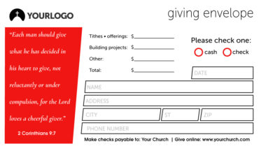 Church Giving Envelopes custom sympathy thank you cards