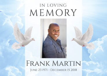 Memorial Yard Sign Dove In Loving Memory