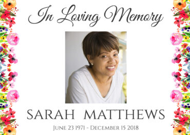 Memorial Yard Sign In Loving Memory