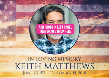 Memorial Yard Sign In Loving Memory