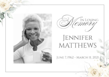 In Loving Memory Yard Sign Memorial