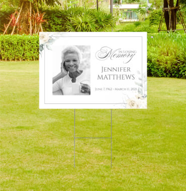 In Loving Memory Yard Sign Memorial