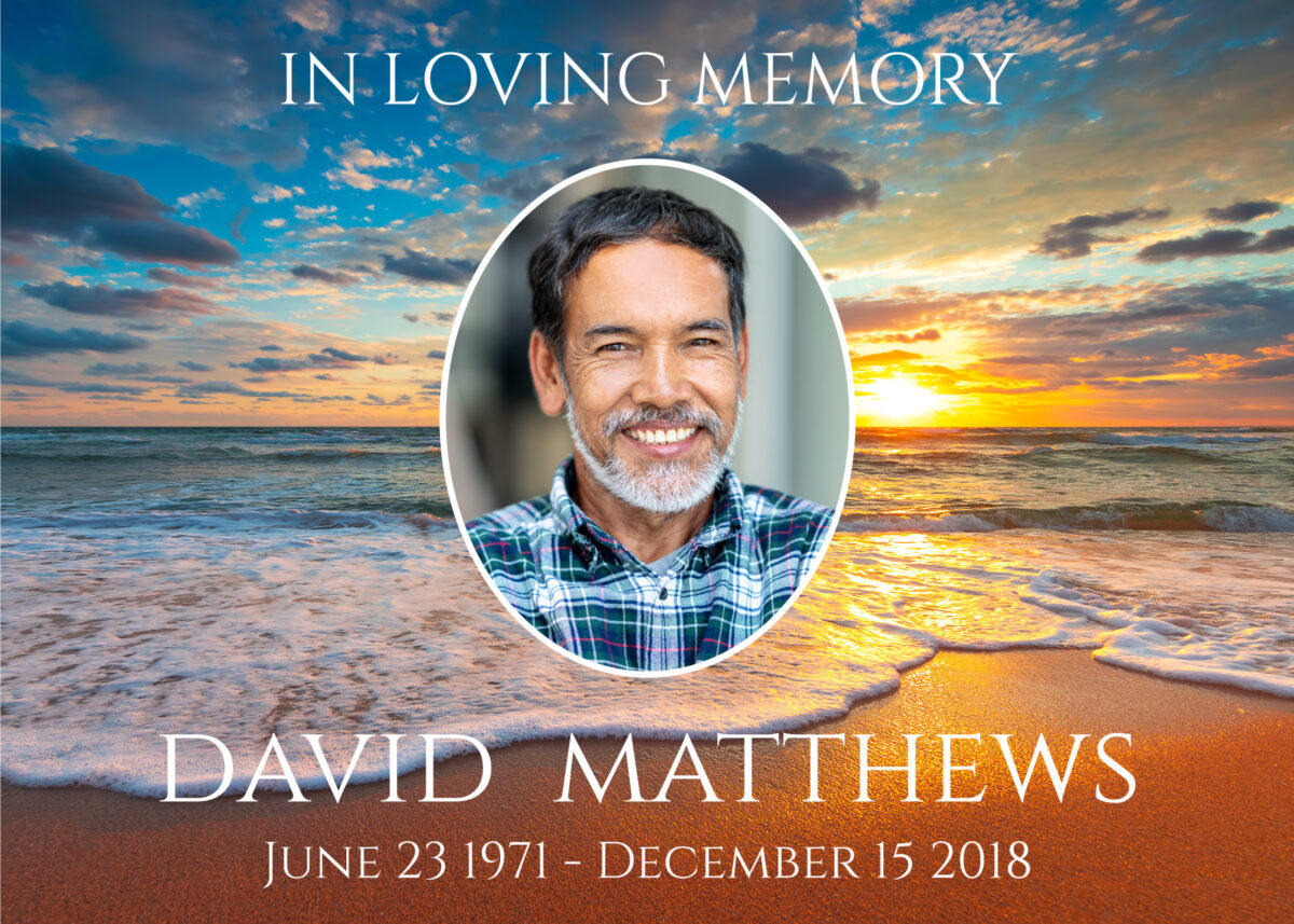 Beach Theme Memorial Yard Sign In loving Memory